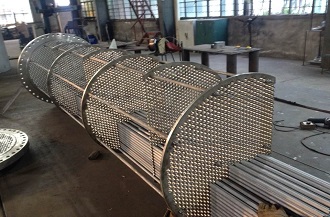 Two Shell Pass Shell and Tube Heat Exchanger
